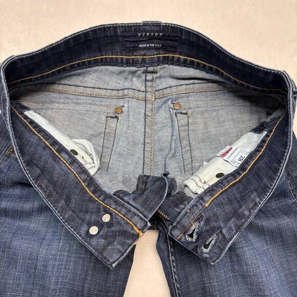 Hudson Jeans Y2K VTG Low Rise Dark Wash Bootcut Flare Denim Jeans Pants Size 28 - Picture 8 of 14